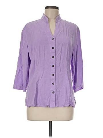 Tianello 3/4 Sleeve Button-Down Shirt (view 1)