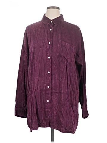 Purejill Long Sleeve Button-Down Shirt (view 1)