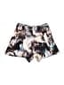 River Island 100% Polyester Print Gold Shorts Size 12 - photo 1