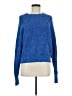 Free People Solid Blue Pullover Sweater Size M - photo 1