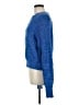 Free People Solid Blue Pullover Sweater Size M - photo 5