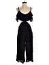 Kimchi Blue 100% Rayon Hearts Black Jumpsuit Size 4 - photo 1
