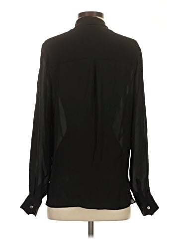 L'Agence Long Sleeve Silk Top (view 2)