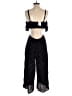 Kimchi Blue 100% Rayon Hearts Black Jumpsuit Size 4 - photo 2