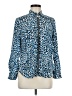 MICHAEL Michael Kors 100% Polyester Animal Print Blue Jacket Size M (petite) - photo 1