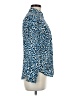 MICHAEL Michael Kors 100% Polyester Animal Print Blue Jacket Size M (petite) - photo 4