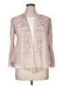 R&M Richards 100% Polyester Solid Pink Cardigan Size 14 - photo 1