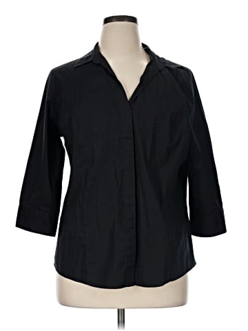 Riders by Lee 3/4 Sleeve Button-Down Shirt (view 1)