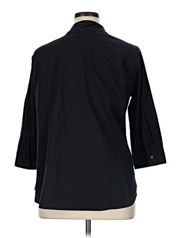 Riders by Lee 3/4 Sleeve Button-Down Shirt (view 2)