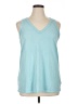 Torrid Teal Sleeveless T-Shirt Size 1X Plus (1) - photo 1