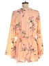 Honey Punch Floral Orange Pink Romper Size M - photo 2