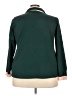 ELOQUII 100% Polyester Color Block Green 3/4 Sleeve Blouse Size 22 Plus - photo 2