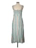 Roxy 100% Viscose Stripes Teal Casual Dress Size XL - photo 2