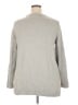 Cj Banks 100% Cotton Chevron-herringbone Gray Pullover Sweater Size 2X - photo 2
