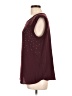 Apt. 9 100% Polyester Burgundy Sleeveless Blouse Size L - photo 5