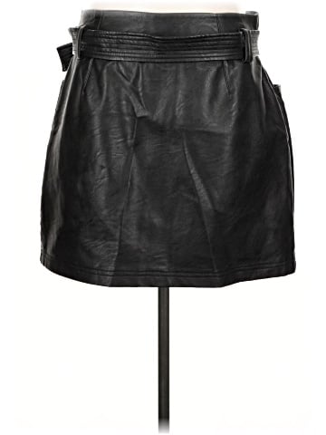 Topshop Faux Leather Skirt (view 2)