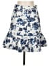 Aqua 100% Polyester Floral Blue Casual Skirt Size XS - photo 1