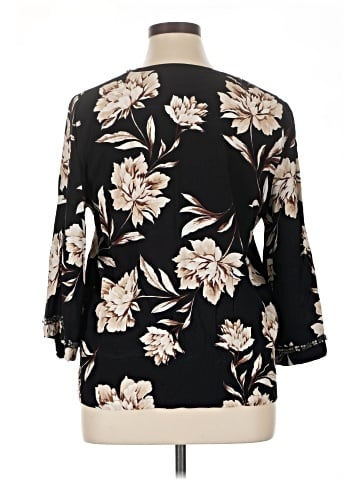 JM Collection 3/4 Sleeve Blouse (view 2)