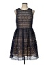 Francesca's 100% Polyester Blue Cocktail Dress Size L - photo 1