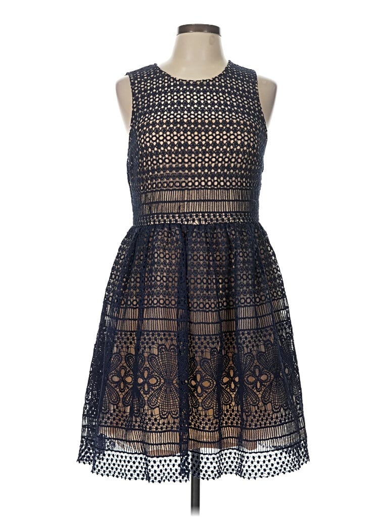 Pre-owned Francesca's Cocktail Dress In Blue