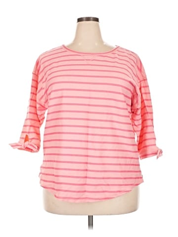 T by Talbots 3/4 Sleeve T-Shirt (view 1)
