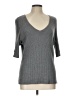 Roz & Ali Gray Pullover Sweater Size L - photo 1