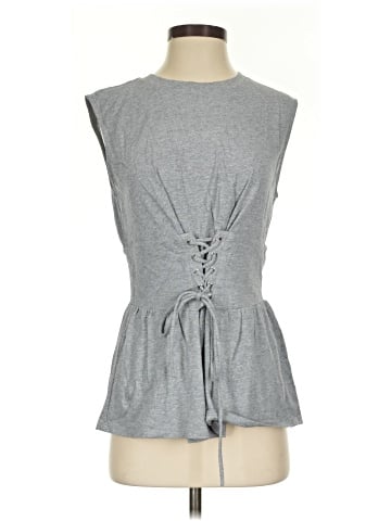 Aqua Sleeveless Top (view 1)