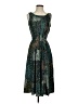 Perseption Concept Paisley Teal Cocktail Dress Size S - photo 1
