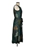 Perseption Concept Paisley Teal Cocktail Dress Size S - photo 4