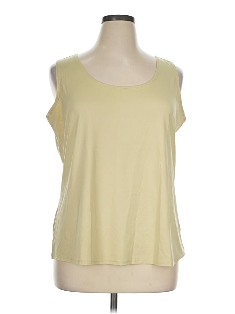 Pre-owned Kim Rogers Sleeveless T-shirt In Yellow