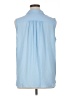 Ann Taylor 100% Polyester Blue Sleeveless Blouse Size XL (petite) - photo 2