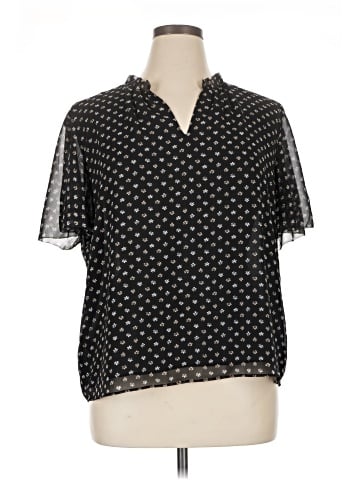 Ann Taylor Short Sleeve Blouse (view 1)