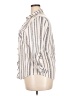 Eden & Olivia 100% Polyester Stripes Silver 3/4 Sleeve Blouse Size 2X - photo 5
