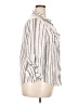 Eden & Olivia 100% Polyester Stripes Silver 3/4 Sleeve Blouse Size 2X - photo 4