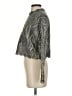Zara Metallic Argyle Damask Marled Gold Gray Pullover Sweater Size S - photo 5