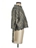 Zara Metallic Argyle Damask Marled Gold Gray Pullover Sweater Size S - photo 4
