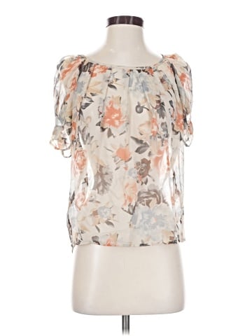 Joie Short Sleeve Silk Top (view 1)