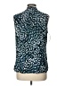 Anne Klein 100% Polyester Animal Print Teal Sleeveless Blouse Size 12 - photo 2