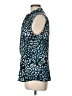 Anne Klein 100% Polyester Animal Print Teal Sleeveless Blouse Size 12 - photo 5