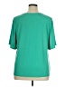 Susan Graver Green Short Sleeve T-Shirt Size 1X - photo 2