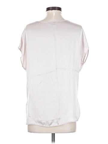 Vince. Short Sleeve Silk Top (view 2)