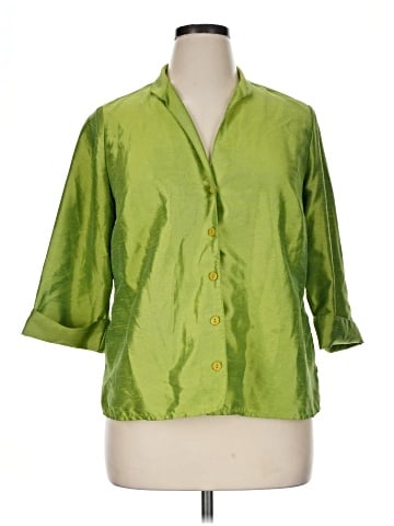 Venezia 3/4 Sleeve Button-Down Shirt (view 1)