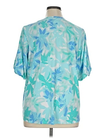 Susan Graver Short Sleeve Blouse (view 2)