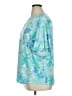 Susan Graver Teal Short Sleeve Blouse Size XL - photo 5