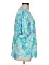 Susan Graver Teal Short Sleeve Blouse Size XL - photo 4