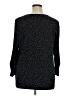 Susan Graver Polka Dots Black 3/4 Sleeve Blouse Size XL - photo 2