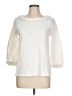 Boden 100% Cotton Ivory 3/4 Sleeve Top Size 10 - photo 1
