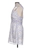 Le Lis 100% Polyester Hearts Blue Cocktail Dress Size L - photo 5