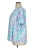 Susan Graver Blue Short Sleeve Blouse Size 1X - photo 5