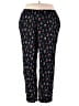 Blair 100% Rayon Floral Black Casual Pants Size 3X - photo 1